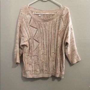 Cozy cream knit sweater